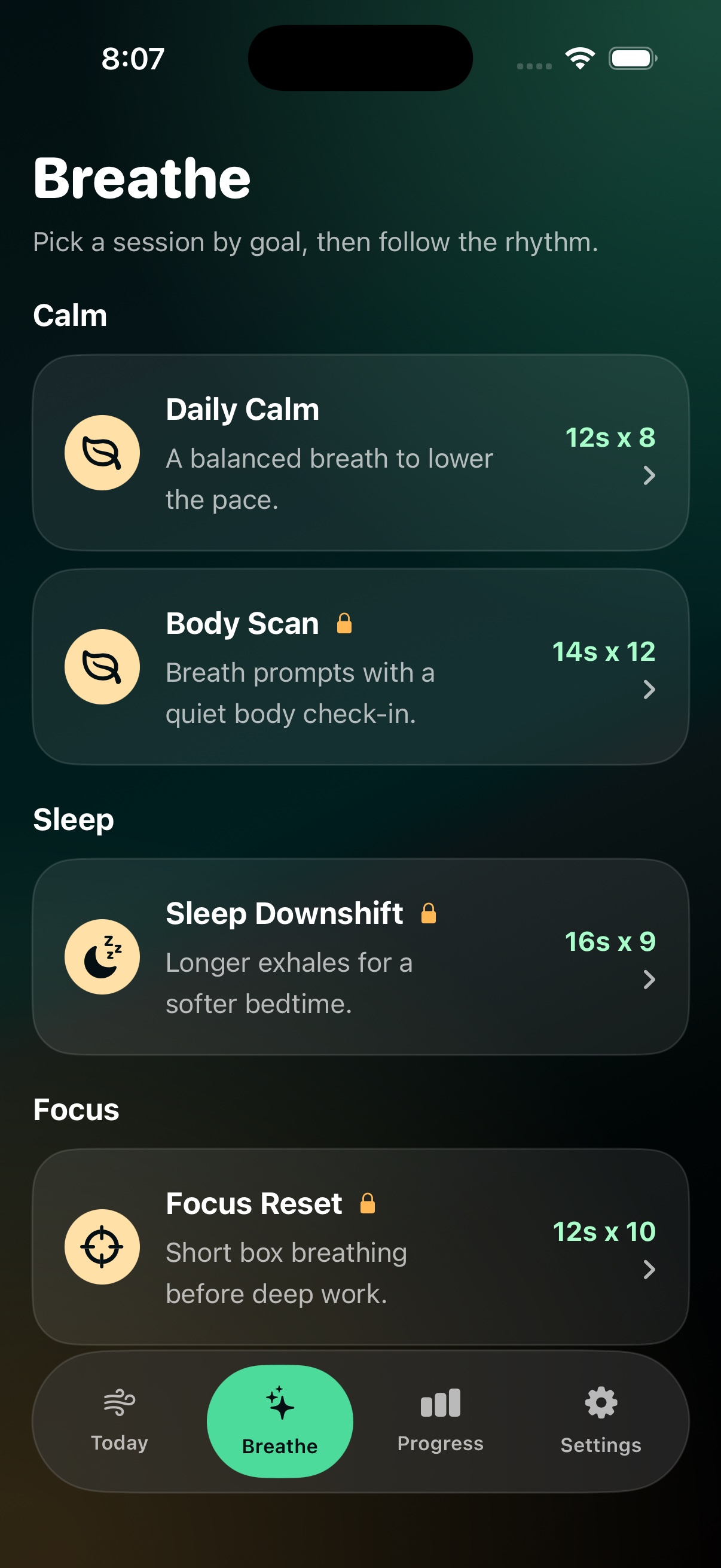 Breathllama breathing library